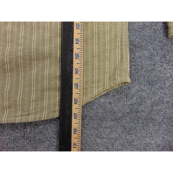 Territory Ahead Shirt Mens Large Gray Green Stripe Floral Button Down Collar - Picture 6 of 8